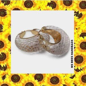 Celine Clear Lucite Earrings